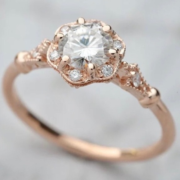 Jewelry - Rose Gold Filled White Sapphire